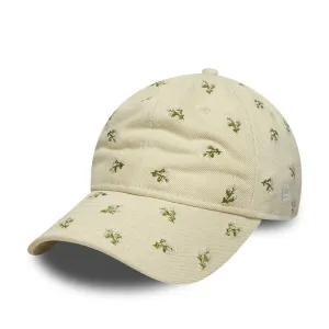 Womens New Era Floral Cream 9TWENTY Adjustable Cap Billy J