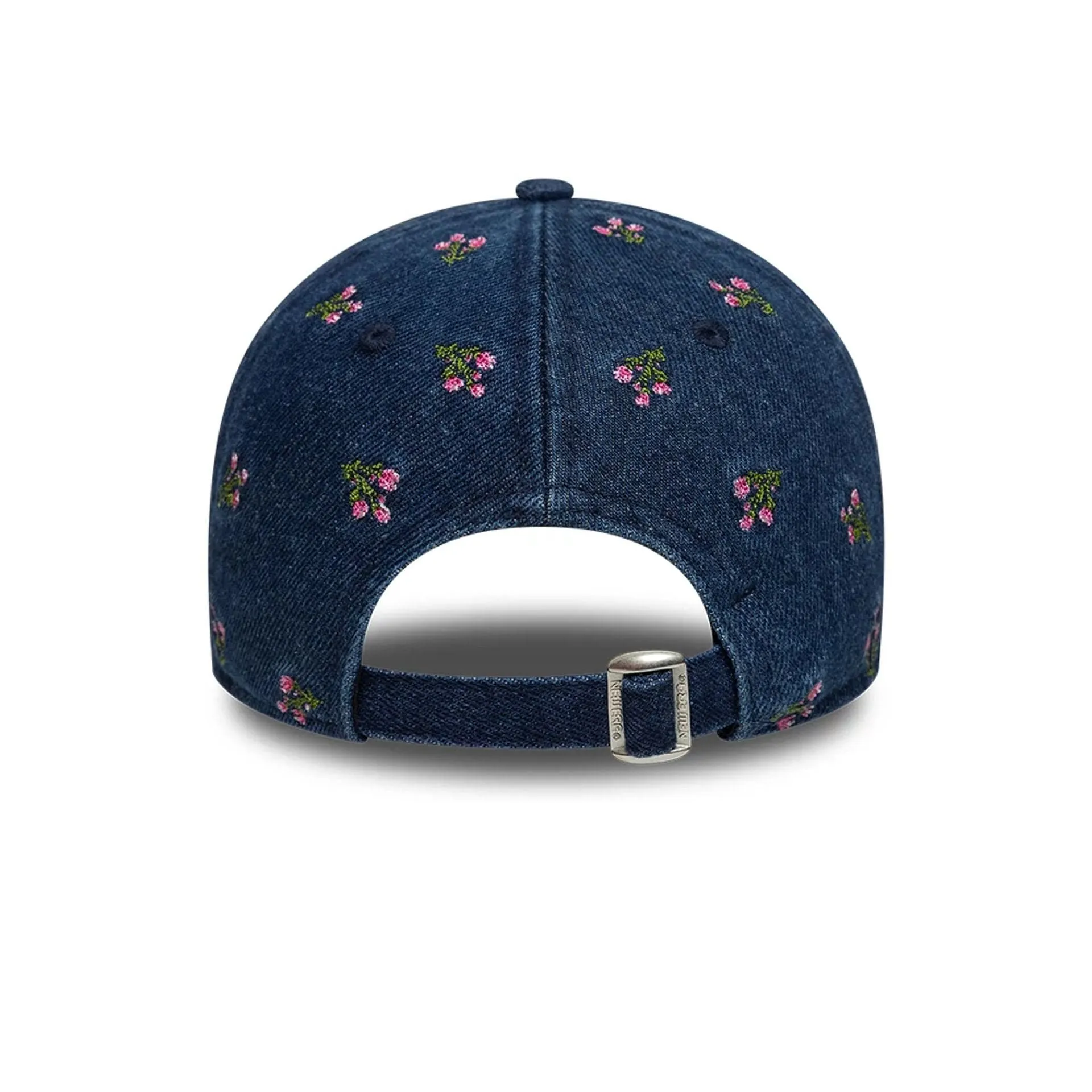 Womens New Era Floral Denim Navy 9TWENTY Adjustable Cap Billy J