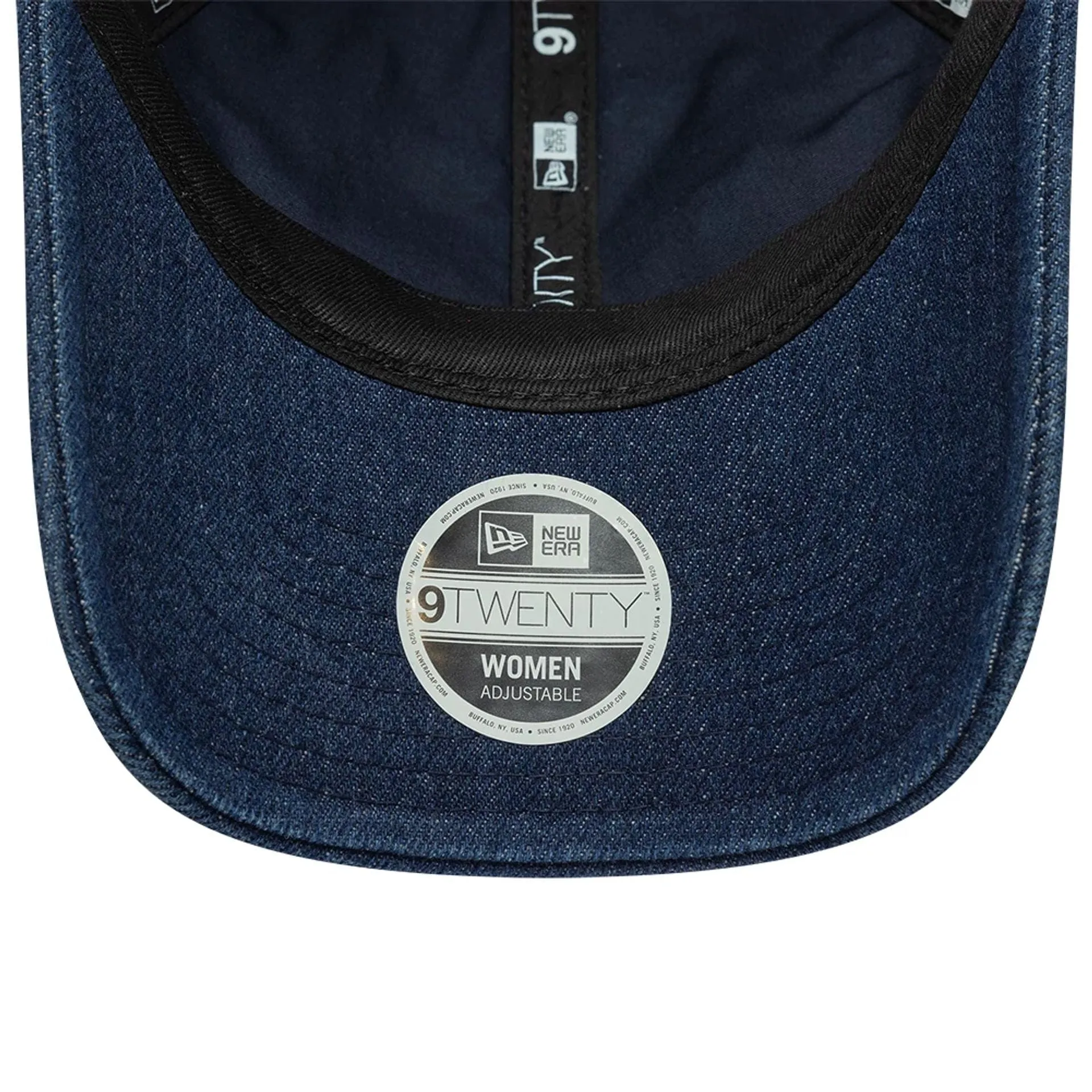 Womens New Era Floral Denim Navy 9TWENTY Adjustable Cap Billy J
