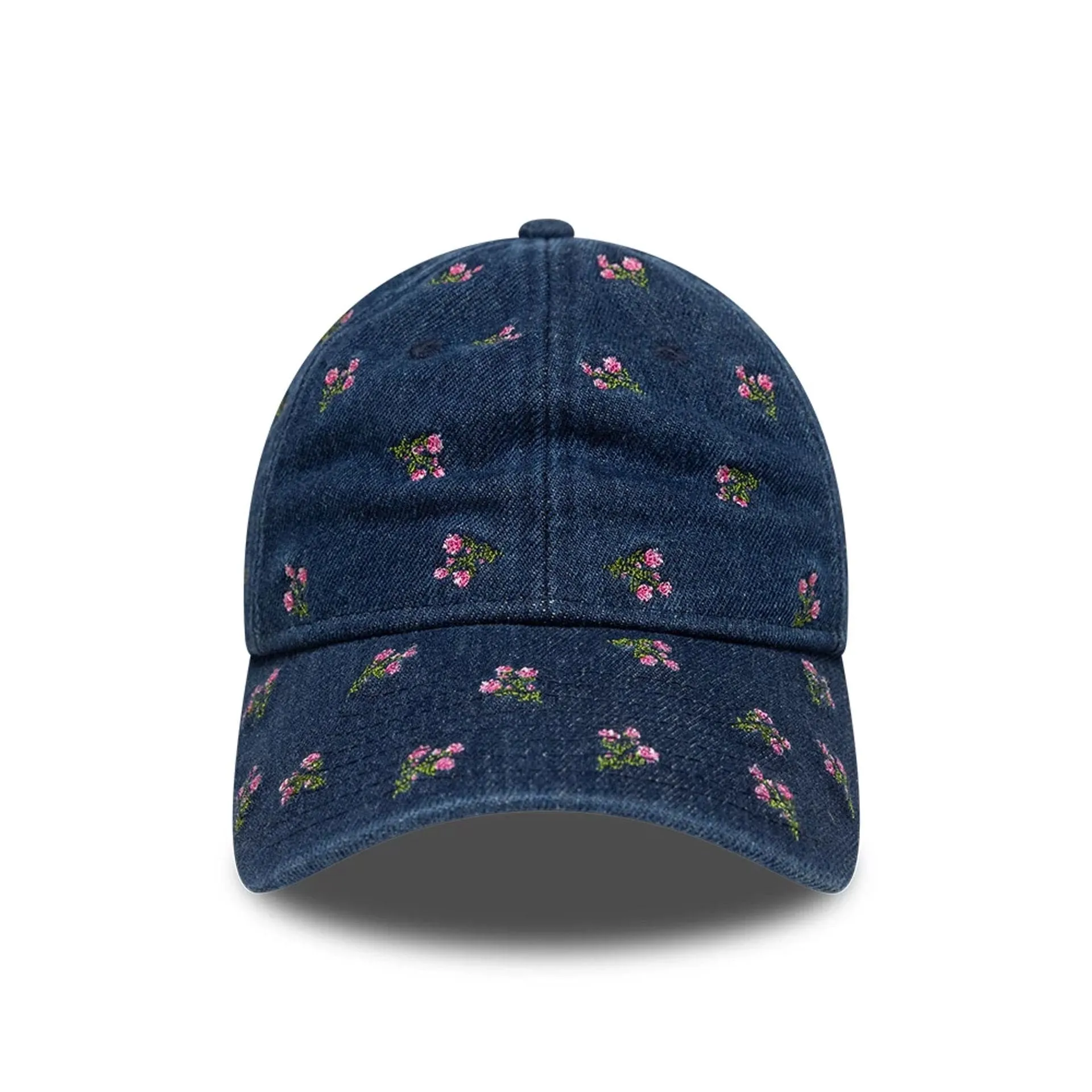 Womens New Era Floral Denim Navy 9TWENTY Adjustable Cap Billy J