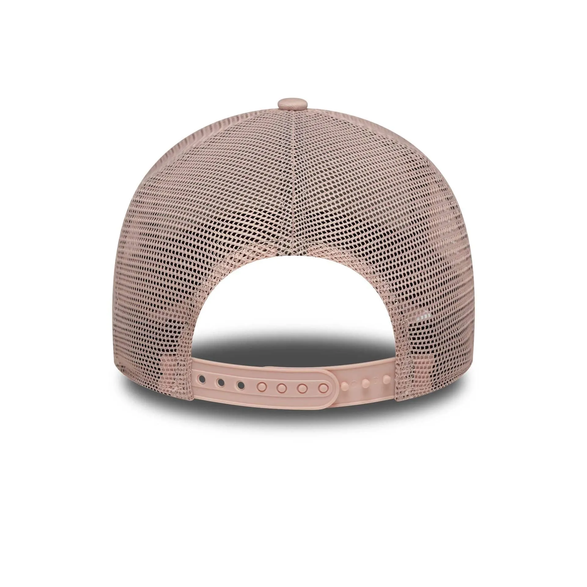 Womens New Era Oval Patch Pastel Pink 9FORTY A-Frame Trucker Adjustable Cap Billy J