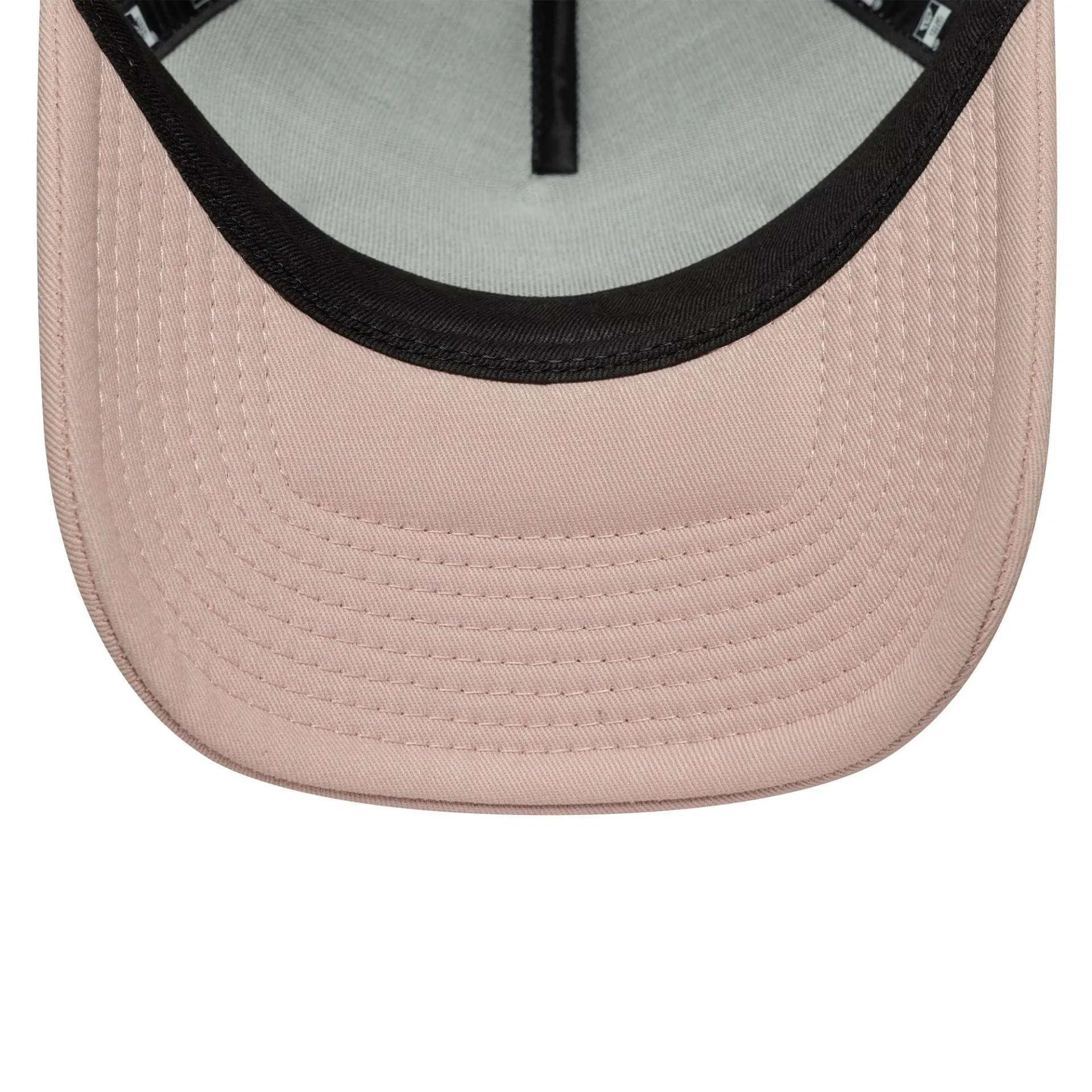 Womens New Era Oval Patch Pastel Pink 9FORTY A-Frame Trucker Adjustable Cap Billy J
