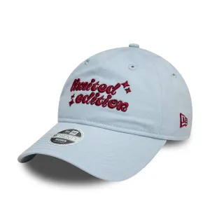 Womens New Era Phrase Pastel Blue 9TWENTY Adjustable Cap Billy J