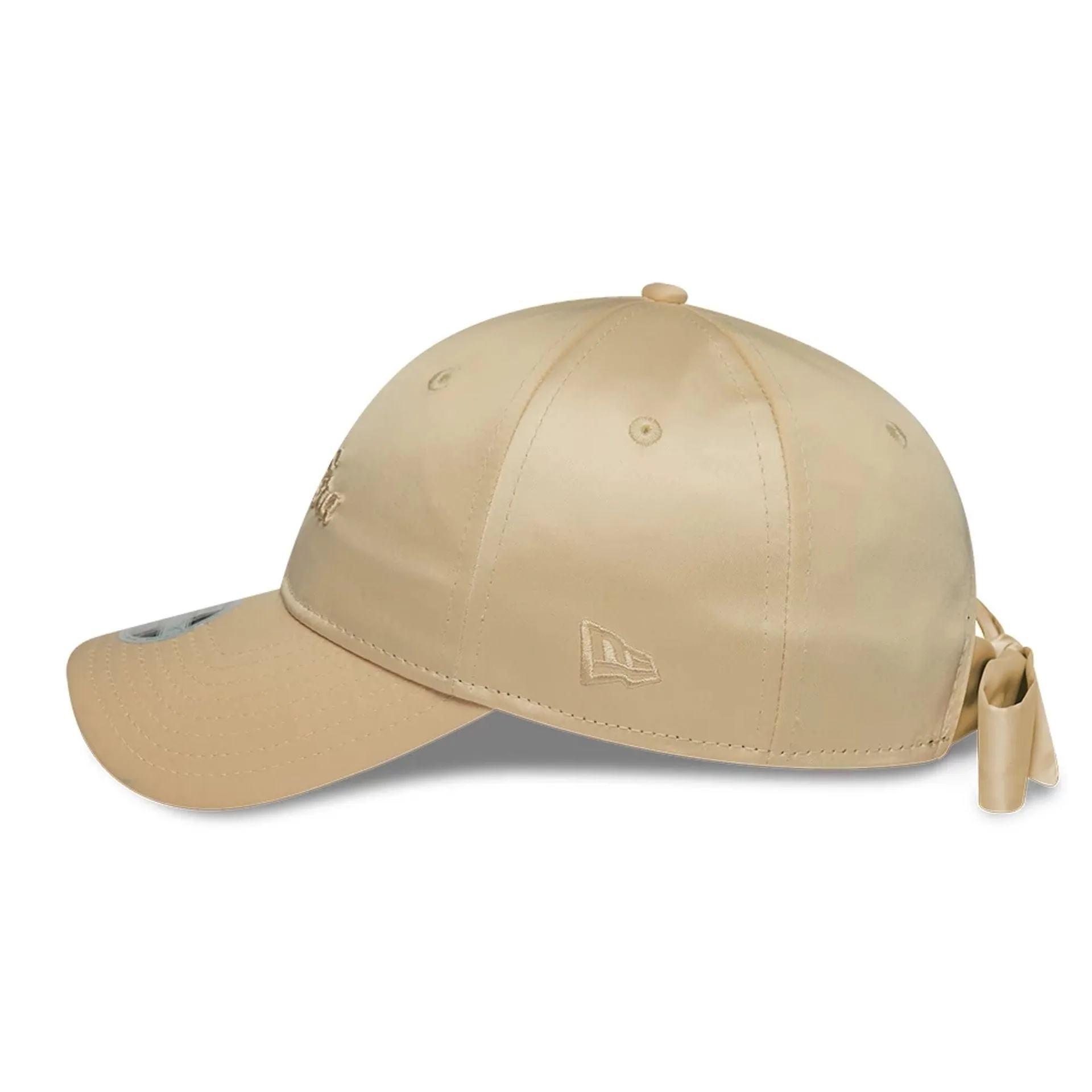 Womens New Era Satin Bow Light Beige 9TWENTY Adjustable Cap Billy J
