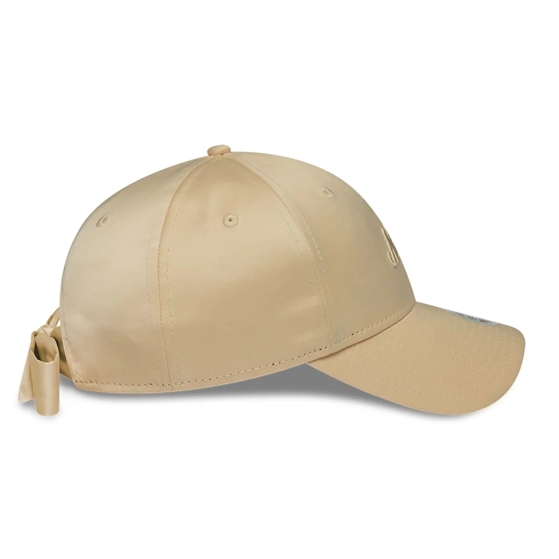 Womens New Era Satin Bow Light Beige 9TWENTY Adjustable Cap Billy J