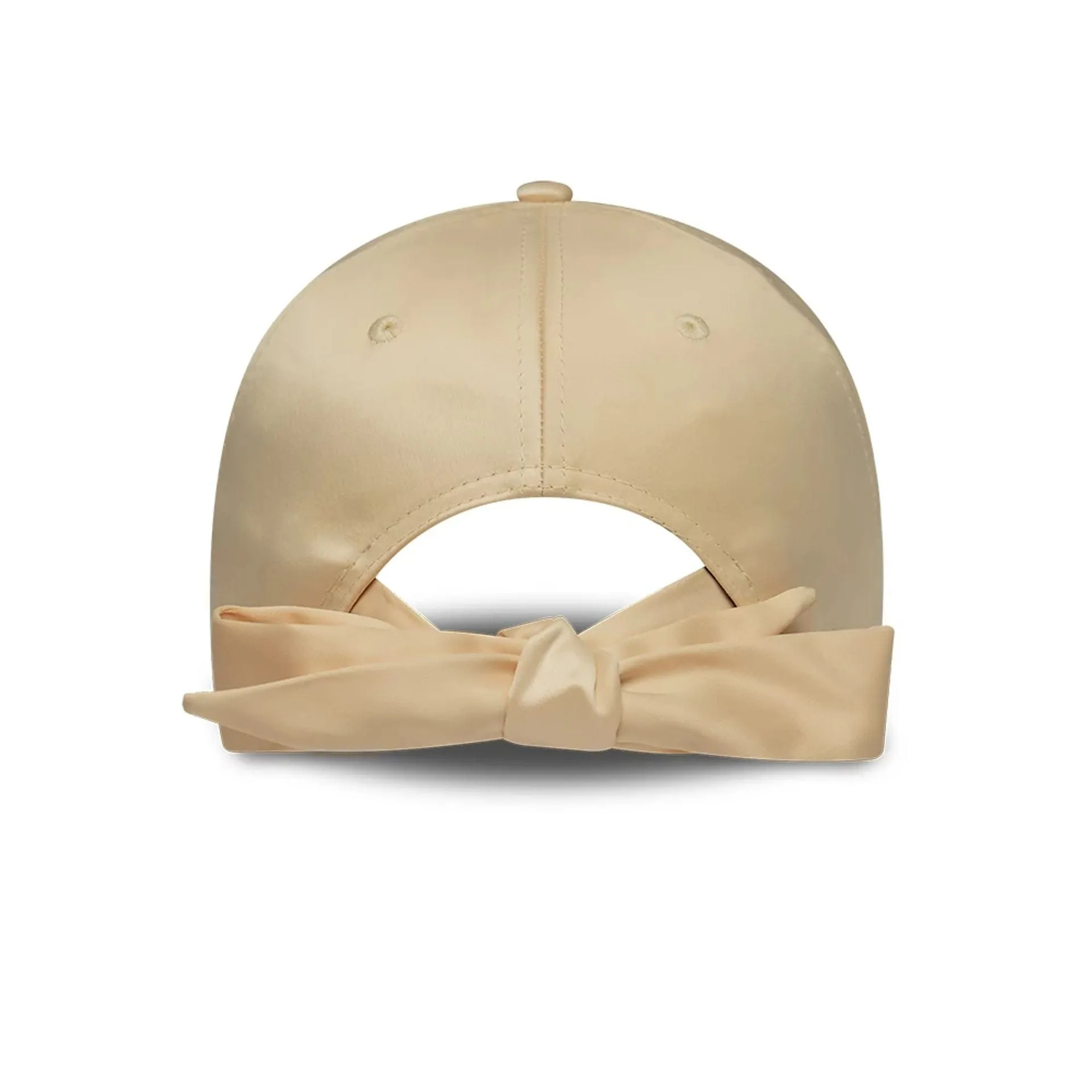 Womens New Era Satin Bow Light Beige 9TWENTY Adjustable Cap Billy J