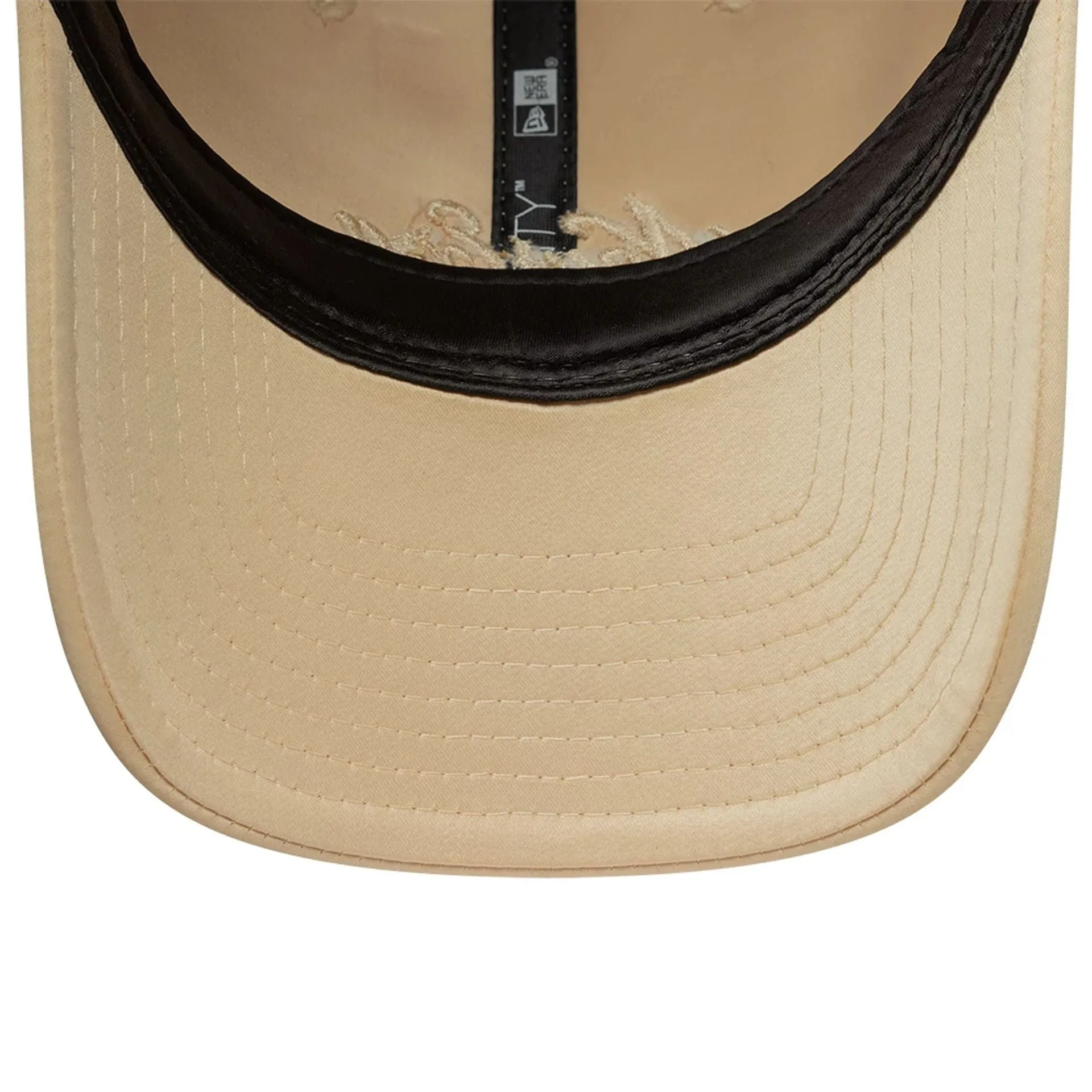Womens New Era Satin Bow Light Beige 9TWENTY Adjustable Cap Billy J