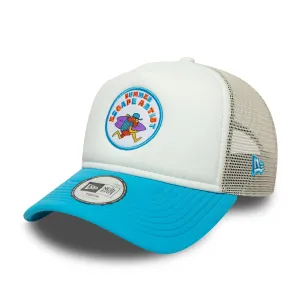 Youth New Era Patch White 9FORTY A-Frame Trucker Adjustable Cap Billy J